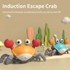 Dancing Crab Toy for Babies Crawling Interactive Escape Crabs Walking Dancing with Music Automatically Avoid Obstacles Toys 1