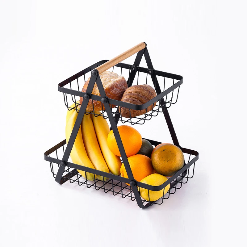 23TierStandingFruitBasketCountertopHomeKitchenMetalFruit