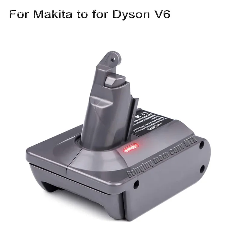 BTRUI for Dyson V7 Battery Adapter for Makita 18V Lithium Battery to for V7  Animal Fluffy