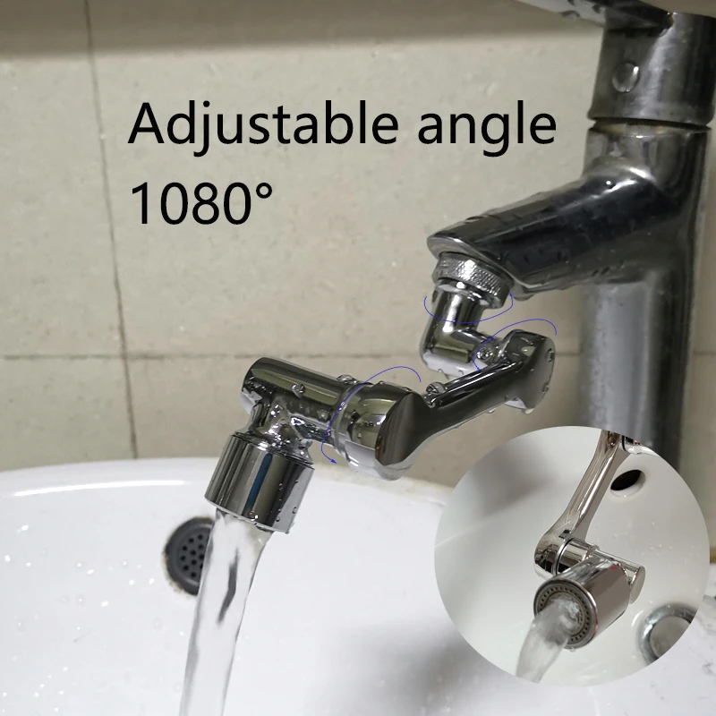Universal 1080° Rotatable Faucet Aerator Extender Plastic Splash Filter