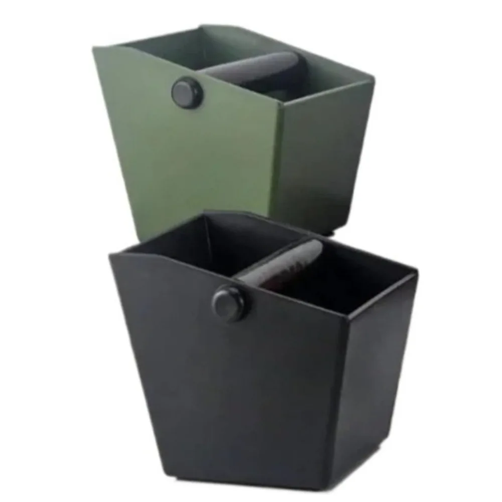 Coffee Knock Box Espresso Grounds Container ABS Bucket Anti Slip Powder Beveled Residue Barista Accessories