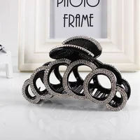 Fashion Hair Jewelry Hair Crab Clamp Large Rhinestones Jaw Clips Strong Hair Claw Clips Hair Styling Accessories For Women Girl 1