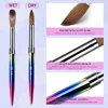 No.10/12/14/16 20-26mm crylic Nail Brush Pen for Acrylic Application Professional Acrylic Powder Extension 3D Carving Tools 5