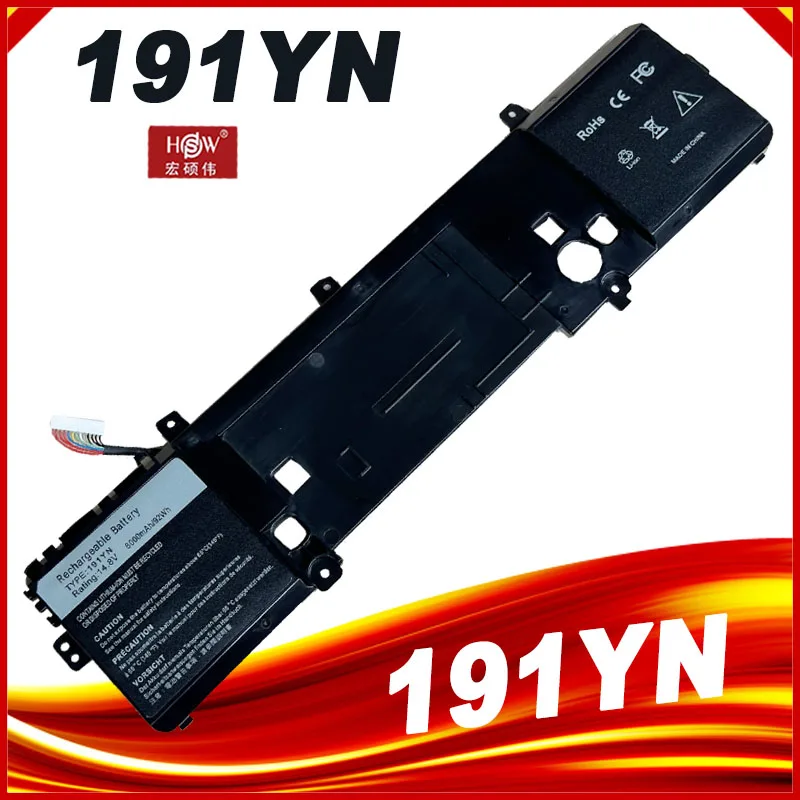 

191YN Laptop Battery For DELL Alienware 15 R1 15 R2 ALW15ED-1828 ALW15CD-1718 ALW15ER-3718 2F3W1 14.8V 92WH Notebook