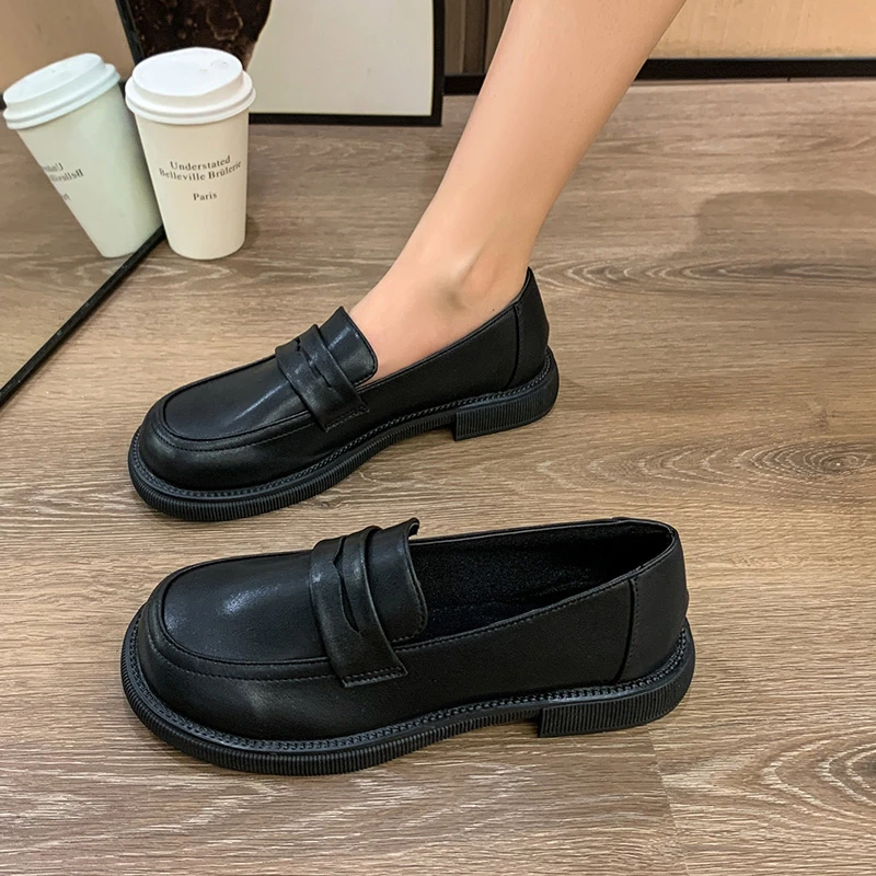 

Женские туфли-лодочки без застежек, с круглым носком