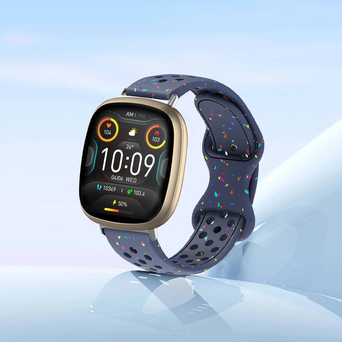 Elastic Eco-Friendly Silicone Sport Strap in Jelly Colors - Smartwatch Accessories
