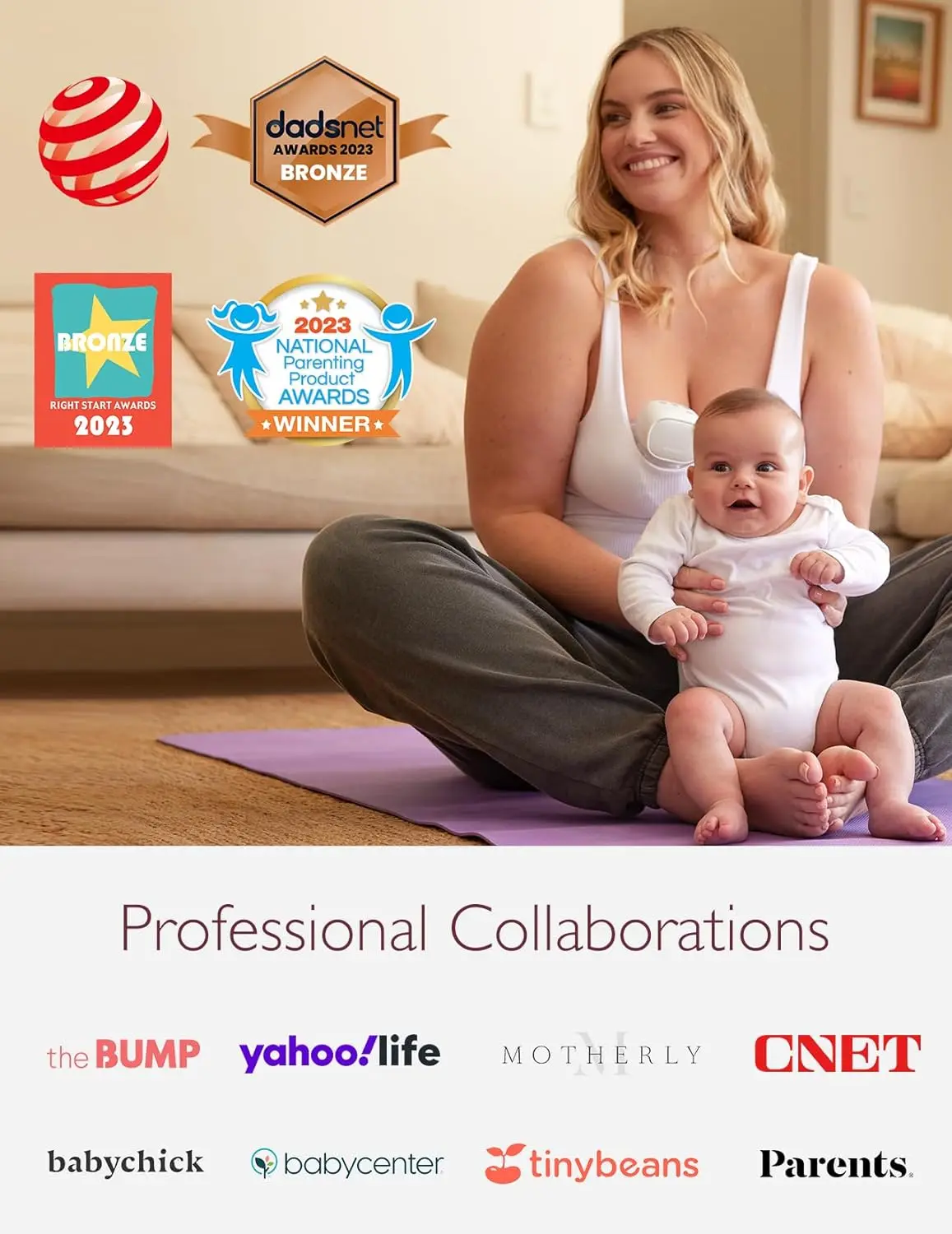 Momcozy Hands-Free Breast Pump S9 Pro Wearable Double Breast Pump Longer Battery Life LED Display Electric 2 Modes & 9 Leve electric breast pump