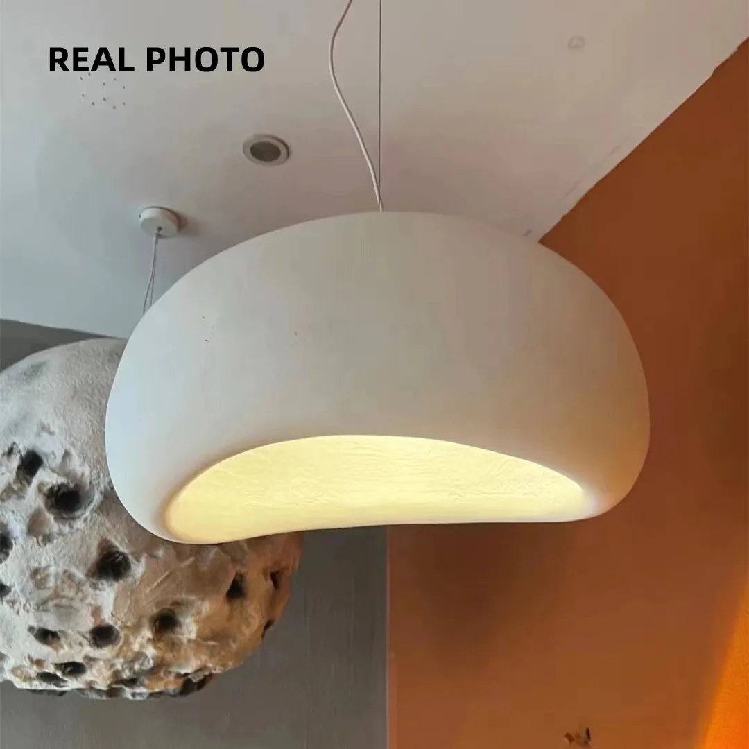 Wabi Sabi Ceiling Chandelier Living Dining Room Nordic Pendant Lights Lustre E27 Bar Loft Suspend Lamps Home Decor Hanging Light