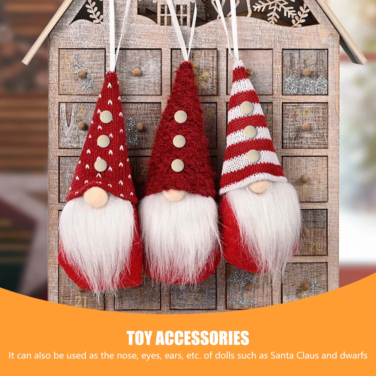 100/400Pcs Half Wood Balls 15mm&20mm Half Wooden Beads for Crafts Unfinished Half Ball Split Wood Beads Smooth Wooden Ball