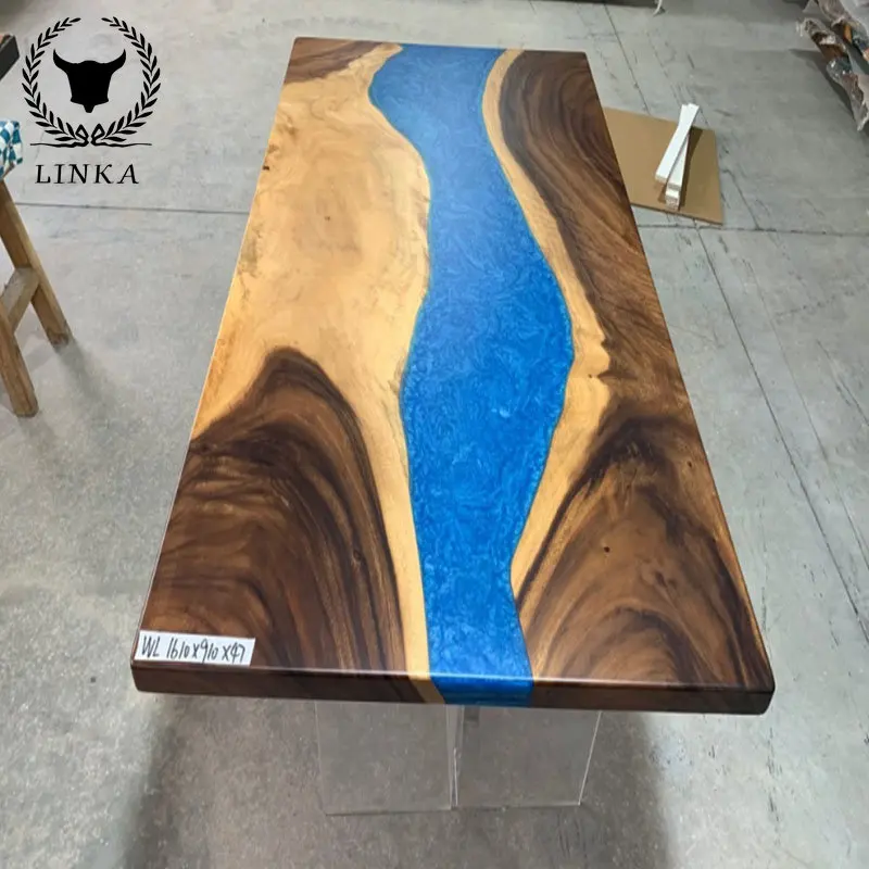 

Customized South American walnut resin solid wood board 161*91*4.7