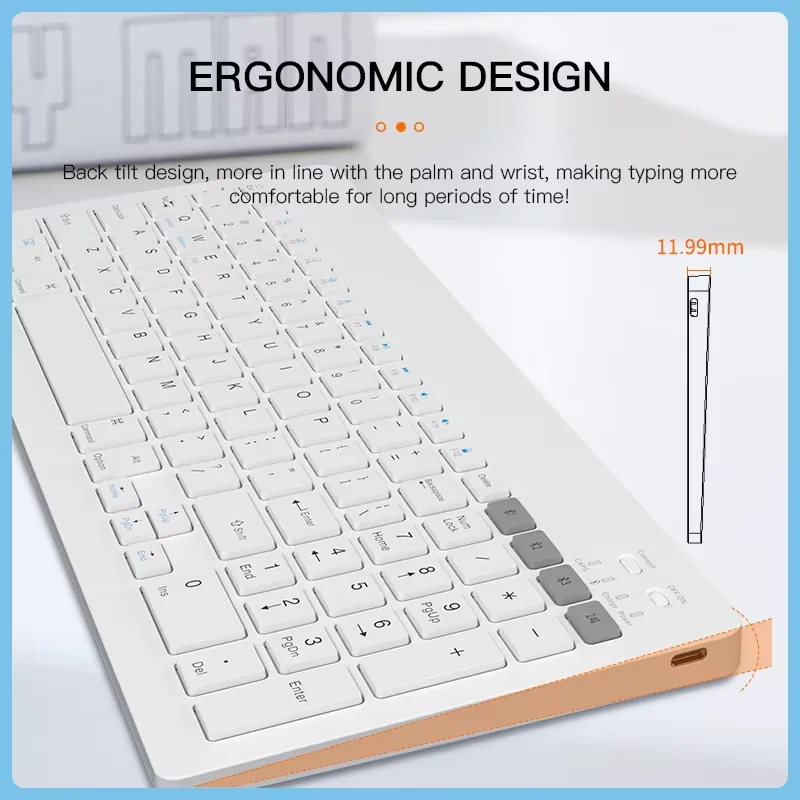 Wireless Bluetooth Keyboard and Mouse for ipad Phone Tablet Samsung Xiaomi Android
