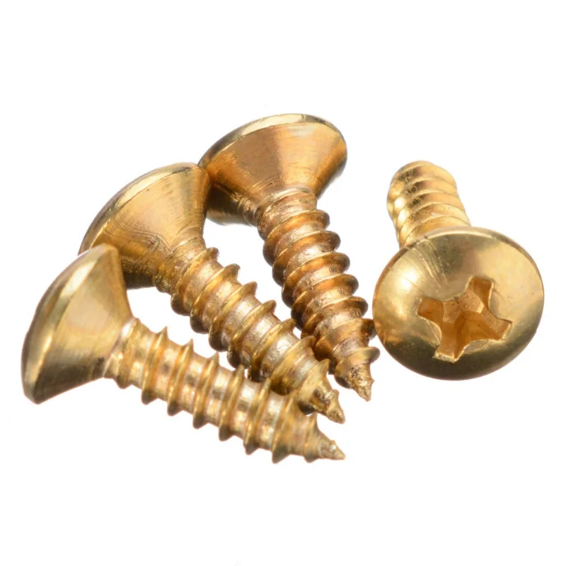 Premium Set of 50 Gold, Black, Silver Electric Guitar & Bass Pickguard Screws - Wholesale Metal Fasteners for Pickguards and Covers