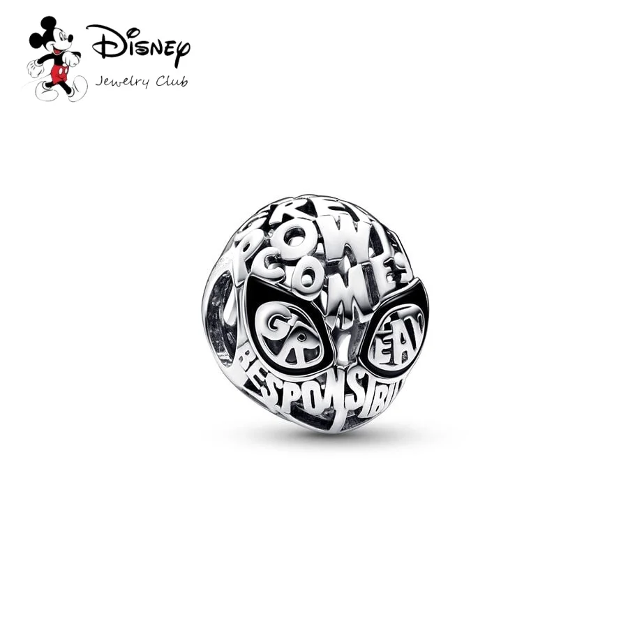 מכירה חמה של דיסני סדרת מארוול ספיידר-מן מיילס מוראלס תליון חרוזים מתאימים לצמיד כסף 925 מקורי DIY תכשיטים לנשים