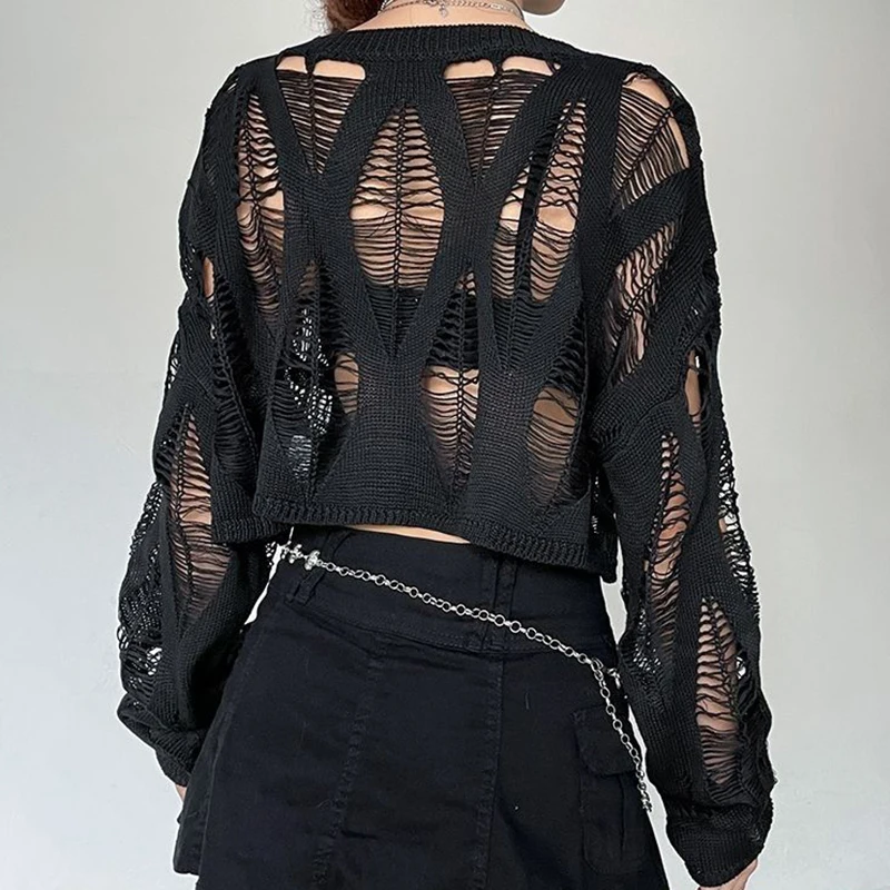ITOOLIN Women Hole Hollow Out Y2K T-shirts Batwing Sleeve Knitted Shirt For Women Loose Streetwear Tops Spring Autumn 2024 Best Sellers In Women's Clothing ITOOLIN Women Hole Hollow Out Y2K T-shirts Batwing Sleeve Knitted Shirt For Women Loose Streetwear Tops Spring Autumn 2024 Best Sellers In Women's Clothing