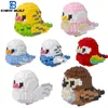 KNEW BUILT Colorful Parrot Micro Mini Building Blocks Assembly Toys 3D Model Bricks for Birds Funs Hands-on Ability Gift 1