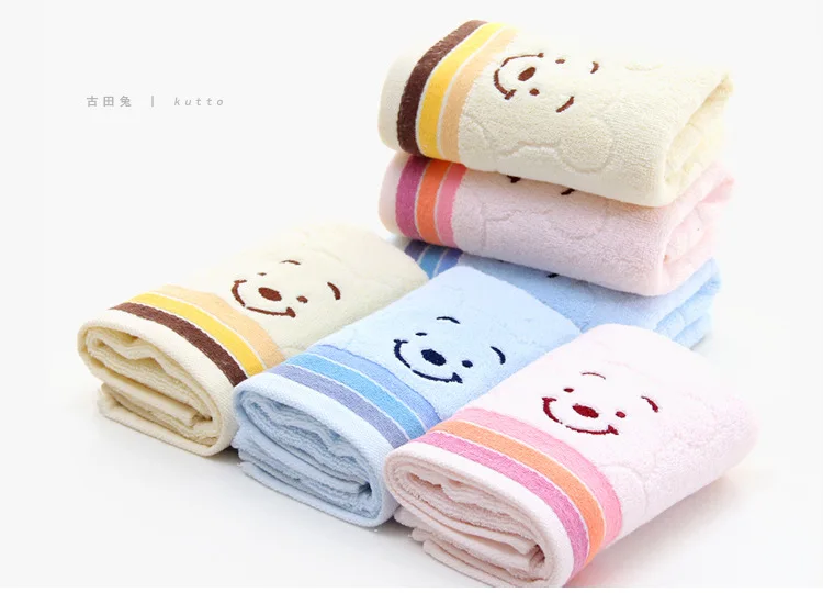 New Baby Face Towel Microfiber Drying Bath Towel Cartoon Children Towels Kid Washcloth 34x75cm