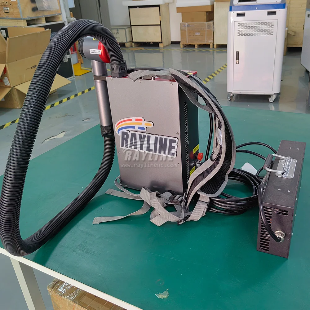 Portable Backpack Pulsed Fiber Laser Cleaning Machine 50W 100W 200W Mopa Laser Cleaner for Metal Rust Oil Paint Removal 6