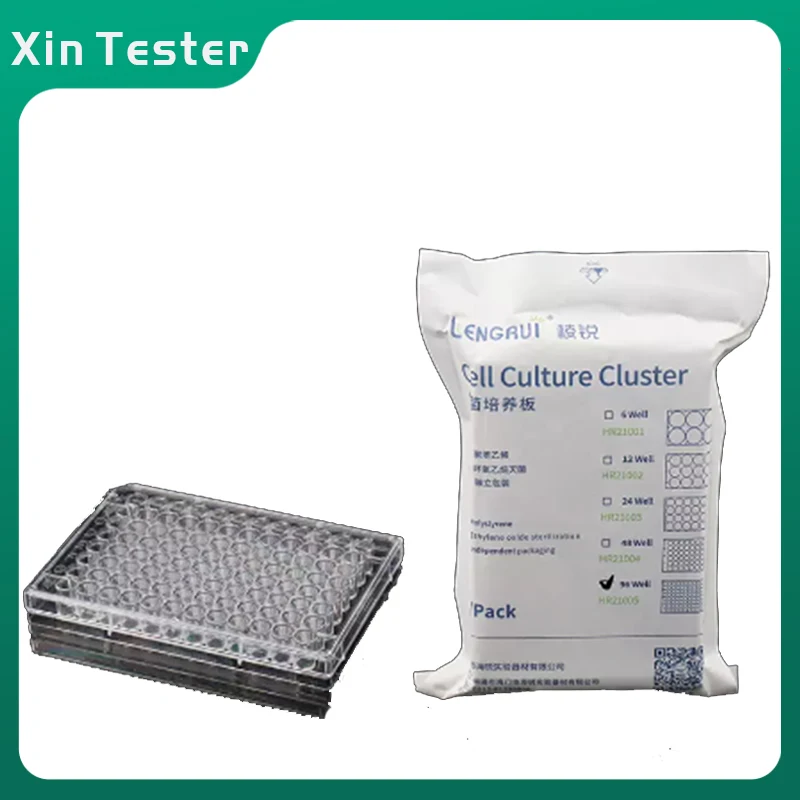 10Pcs 6/12/24/48/96 hole Flat Bottom Cell Culture Plate Bacterial Culture Plate Enzyme Label