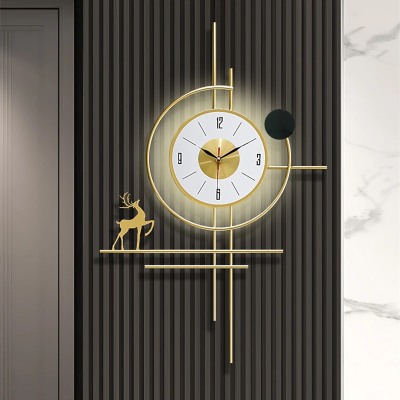Grandi Orologi In Metallo, Fiori Orologio Decorativo Con - 10