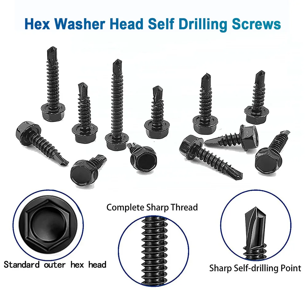 DIN 7504K Viti Autoforanti Testa Esagonale Con Flangia A2 A4 - King Spa - Foto 11