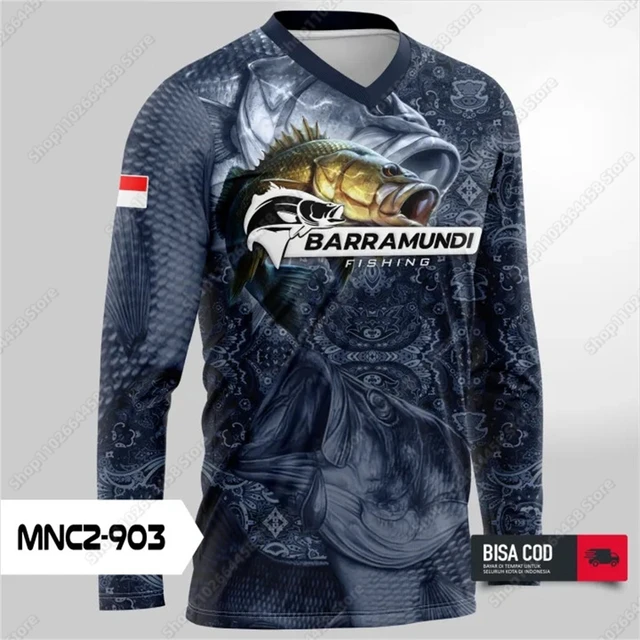 Metre Barramundi Fishing Shirt - With logo – Fishing Shirt by