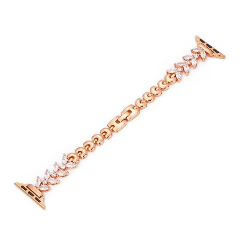 Glitter fishtail Bracelet Strap for Apple Watch 8 7 SE 6 5 41 42 44 45 49mm Metal Watchband iWatch Series 4 3 2 1 38 40mm Band