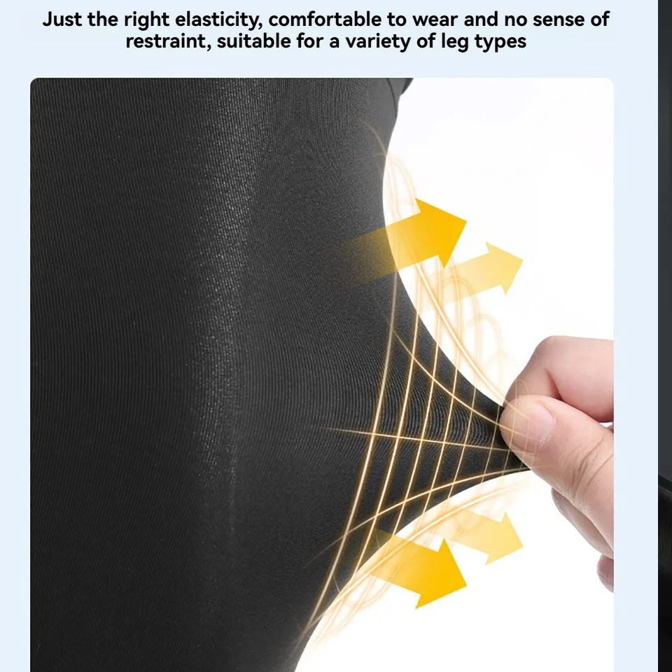 GTUBIKE 1 PCS Sports Knee Support Protector Brace Strap, Breathable ANTI-UV Cycling Leg Sleeve Basketball Leg Sleeves Knee Pads view 6