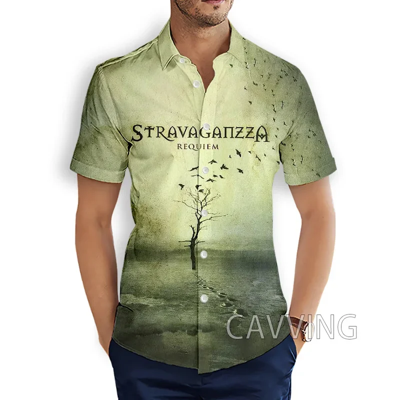 

CAVVING 3D Printed Stravaganzza Rock Fashion Casual Shirts Men's /Women's Short Sleeves Loose Breathable Shirts