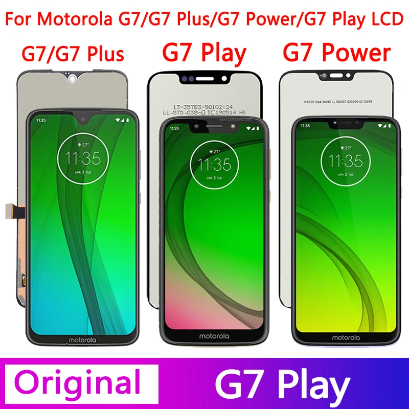 Оригинальный сенсорный ЖК-дисплей для Motorola Moto G7 G7 Plus G7 Power G7 Play xt196xt1965 XT1955, цифровой преобразователь сенсорного экрана в сборе Оригинальный сенсорный ЖК-дисплей для Motorola Moto G7 G7 Plus G7 Power G7 Play xt196xt1965 XT1955, цифровой преобразователь сенсорного экрана в сборе