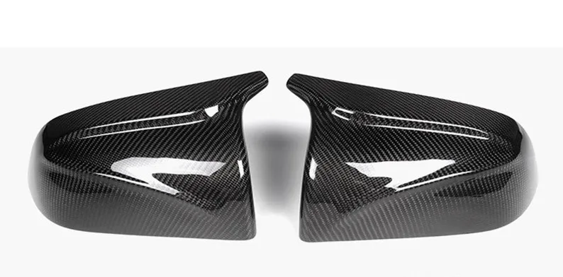 PHIRIKES 자동차 ABS 페이스트 사이드 도어 미러 커버 테슬라 모델 3 2017-2023 자동차 외장 액세서리 사이드 리어뷰 커버 카본