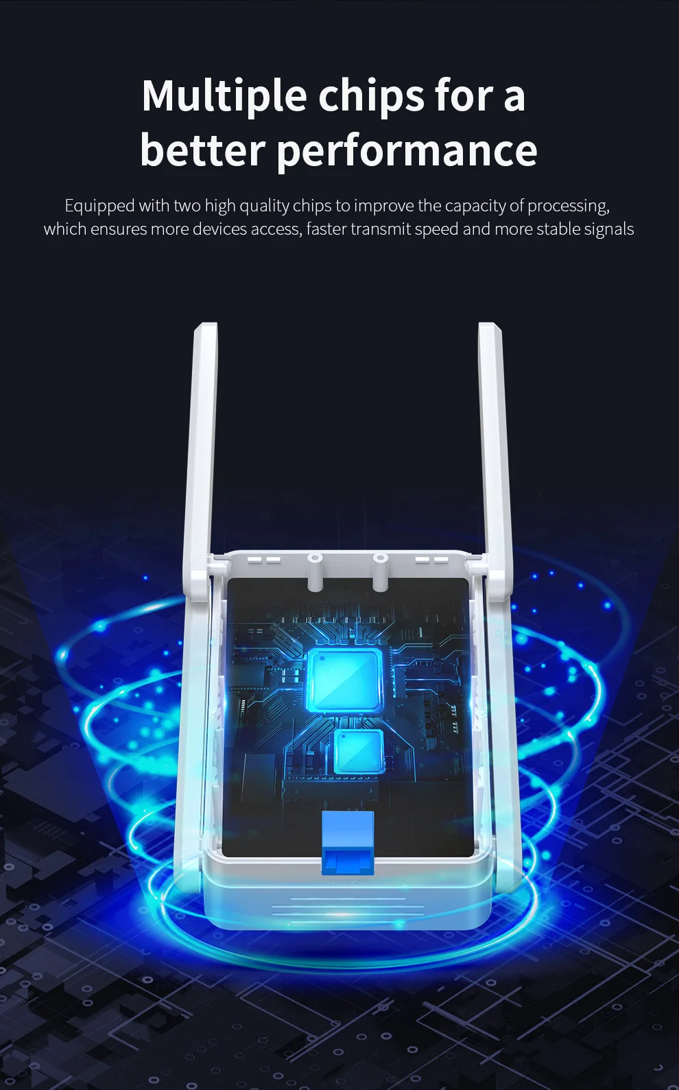 Comfast 3000Mbps WiFi 6 Repetidor 2.4G &