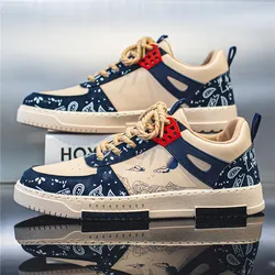 Hot Sale Cheap Skate Shoes Free Shipping Fashion Printed Men's Low Sneakers Skateboard Breathable Sports Shoes Men basket homme