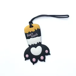 Chic Cat Paw Silica Gel Luggage Tag - Stylish Travel Accessory (4)