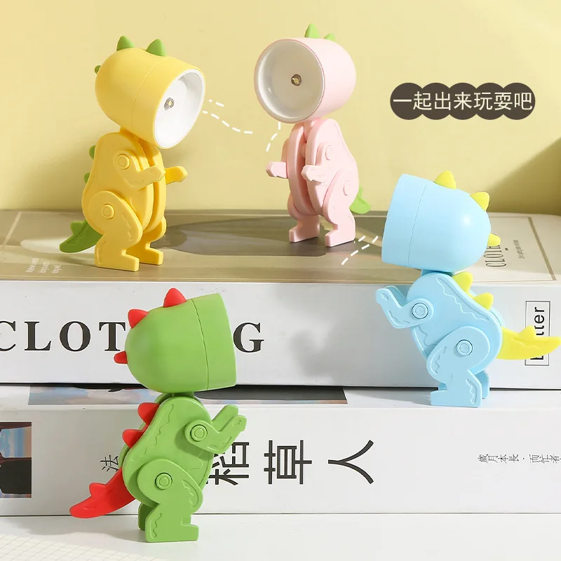 

Cute Cartoon Decorative Lamp LED Cute Small Dinosaur Small Desk Lamp Study Bedroom Ambient Light Desktop Decorations RoomDecor