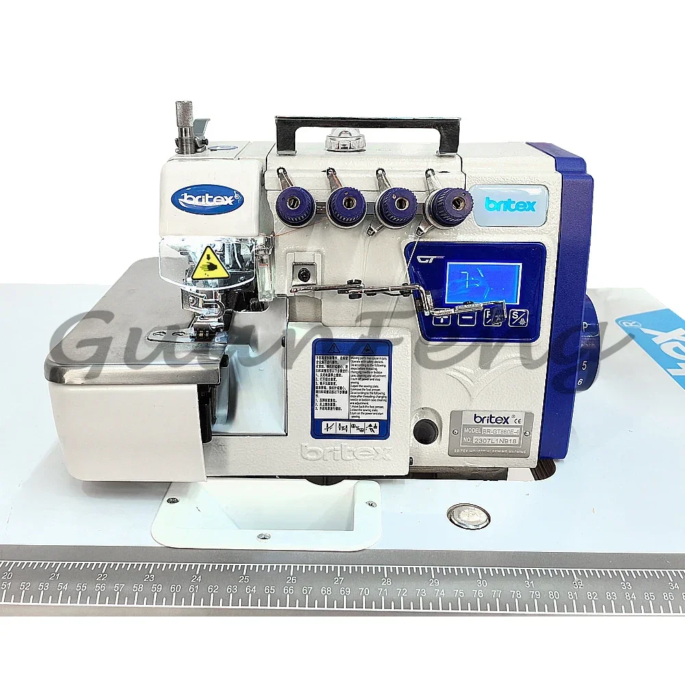 Popular Britex Br-GT880E high Speed direct drive 3 4 5 Thread Industrial Overlock Sewing Machine sewing