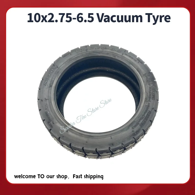 10x2.75-6.5 Tubeless Vacuum Tire for SmartGyro Rockway C Electric Scooter-Replacement Wheel Parts