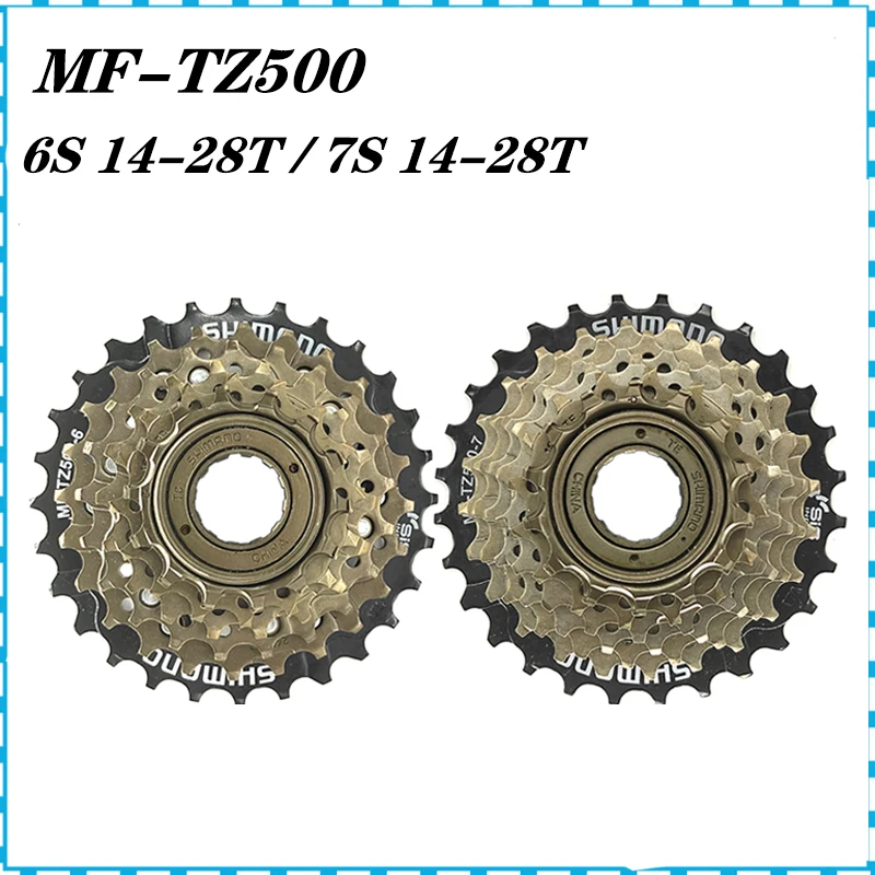 

MF-TZ500 MF TZ500 6 скоростей 7 скоростная кассета свободного хода велосипеда 14-28T для горного и дорожного велосипеда 6-скоростная 7-скоростная велосипедная кассета