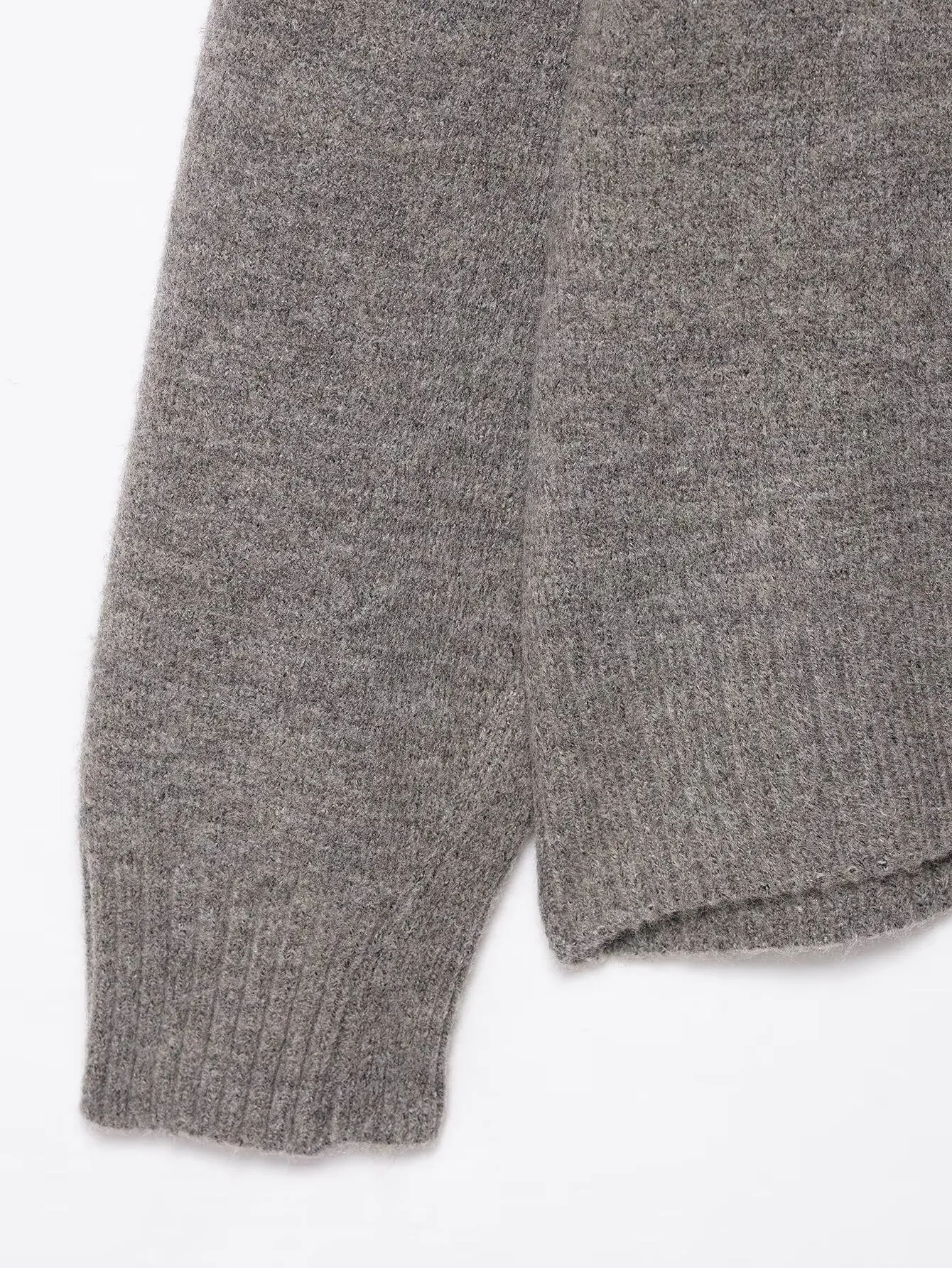 Women Spring Autumn Cardigan Jacket Coat Female Scarf Design Single Breasted Long Sleeved Jacket Lady Grey Knitted Outwear Top