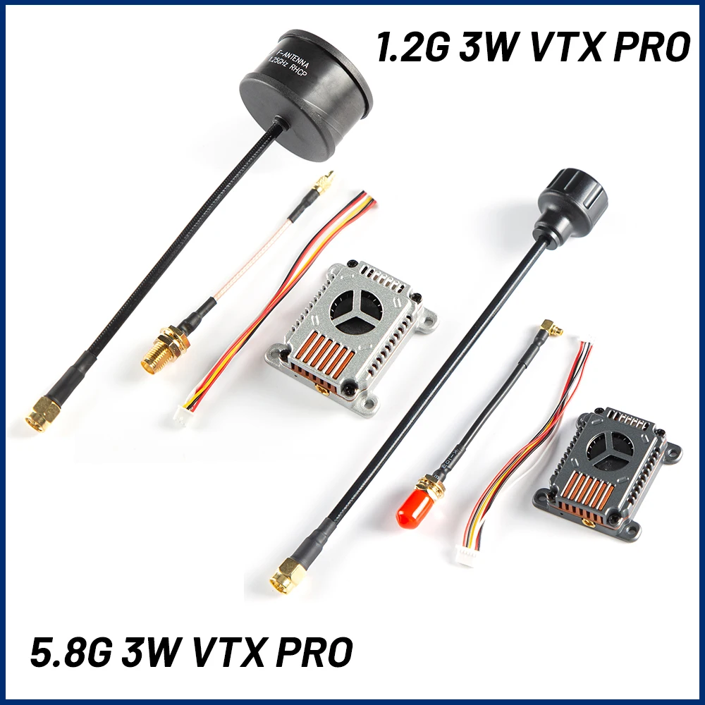 9IMOD 5.8GHz Transmissor De Vídeo VTX De 3W FPV 48CH 25/1000/2000/3000mW Ajustável Para Peça De