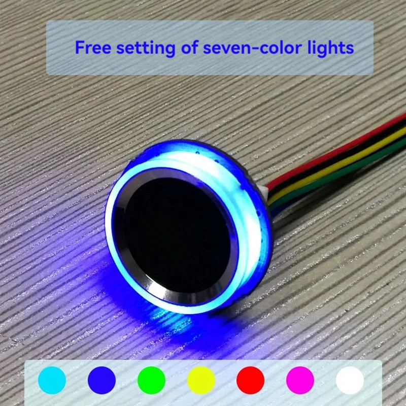 M05K R502S Fingerprint Module Fingerprint Recognition Module Capacitive Fingerprint Module Sensor Scanner RGB Ring Indicator