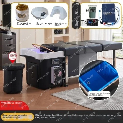 

Головное кресло с резервуаром для воды, японское портативное оборудование для парикмахерской, кресло, роскошная мебель для массажа Lettino MQ50SC