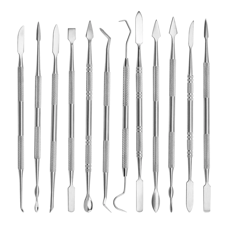 

12x Practical Wax Carvers Set Double Ended Dental Wax Modeling Sculpting Tools