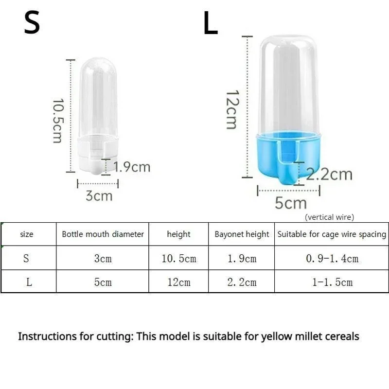 Pet Bird Water Feeder Parrot Water Dispenser Bird Cage Suspended Automatic Dispenser Feeders bird feeder,parrot feeder,bird water drinker,pet water feeder
