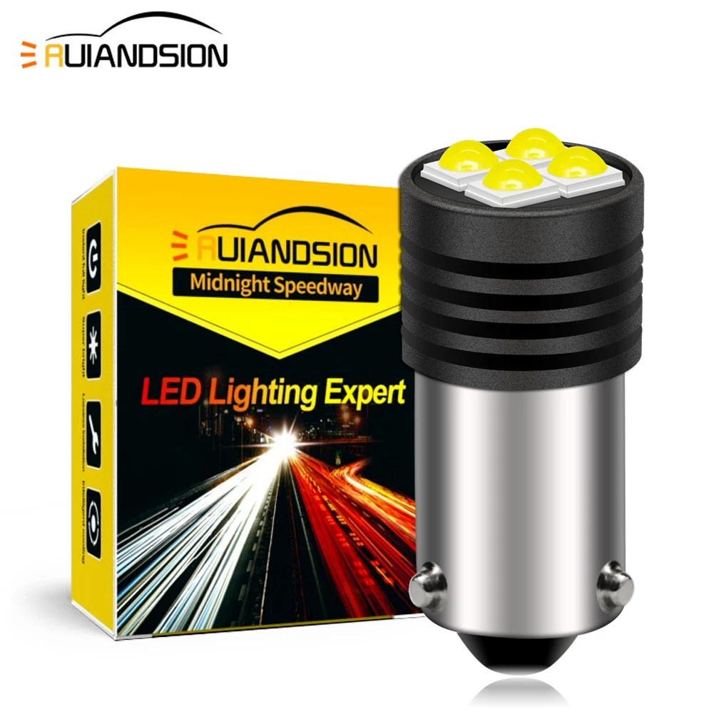Ruiandsion �Ĺ� ���̵� ��Ŀ �ڳ� ���� ����Ʈ, 64136 3030 LED ����, ����� 2x BA9S T4W 64111 BAX9S H6W 64132 BAY9S H21W