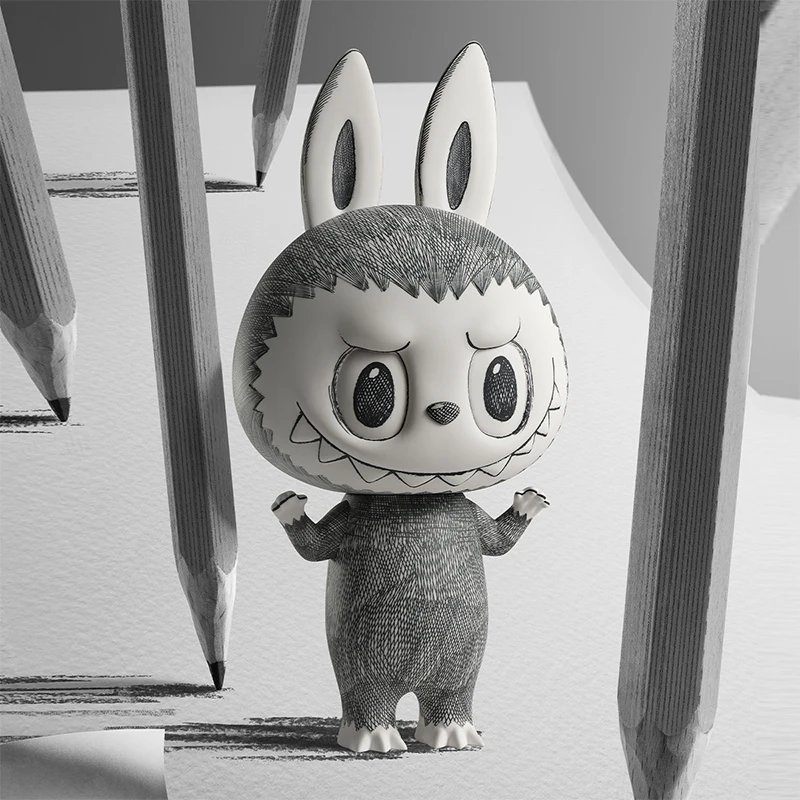 POP MART MEGA LABUBU 400% Sketch Limited Edition Limited to