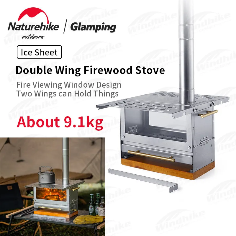 야외난방용품 파충류 전자 습도계와 원형 습도계를 이용한 야외 스포츠 온도계, 야외 캠핑 장비 도구 액세서리 및 가제트 9 Naturehike 초경량 탁상 장작 스토브, 430 스테인레스 스틸, 분리형 캠핑 스토브, 가열 끓이는 물, 피크닉 요리