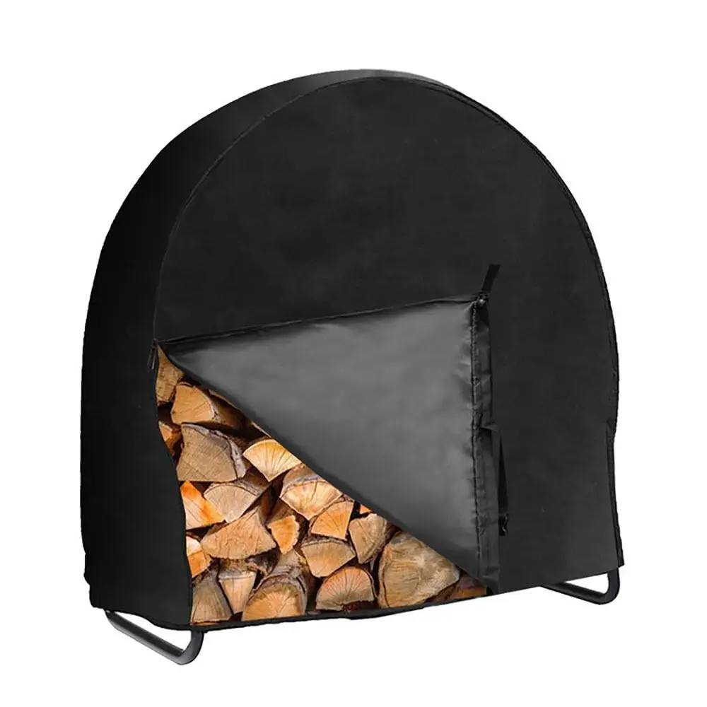 

Waterproof Firewood Rack Cover Durable Weather Resistant Firewood Holder Cover Universal Sunproof Firewood Tarp Cover