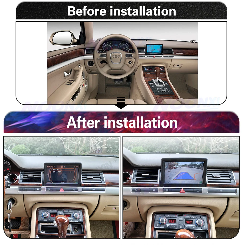 アウディA8 A8L D3 D4 2004 2005 2006 2007 2008 2012オールインワン車画面オーディオインテリジェント