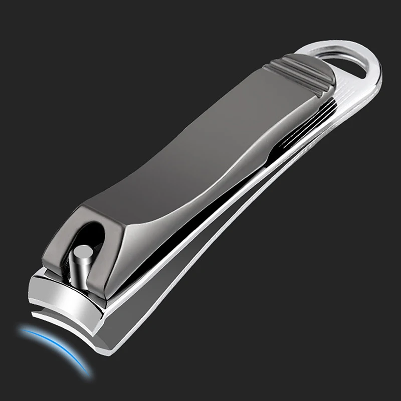 Small Nail Clipper, Stainless Steel Fingernail Clipper & Toenail Clippers, Black Nail Cutter