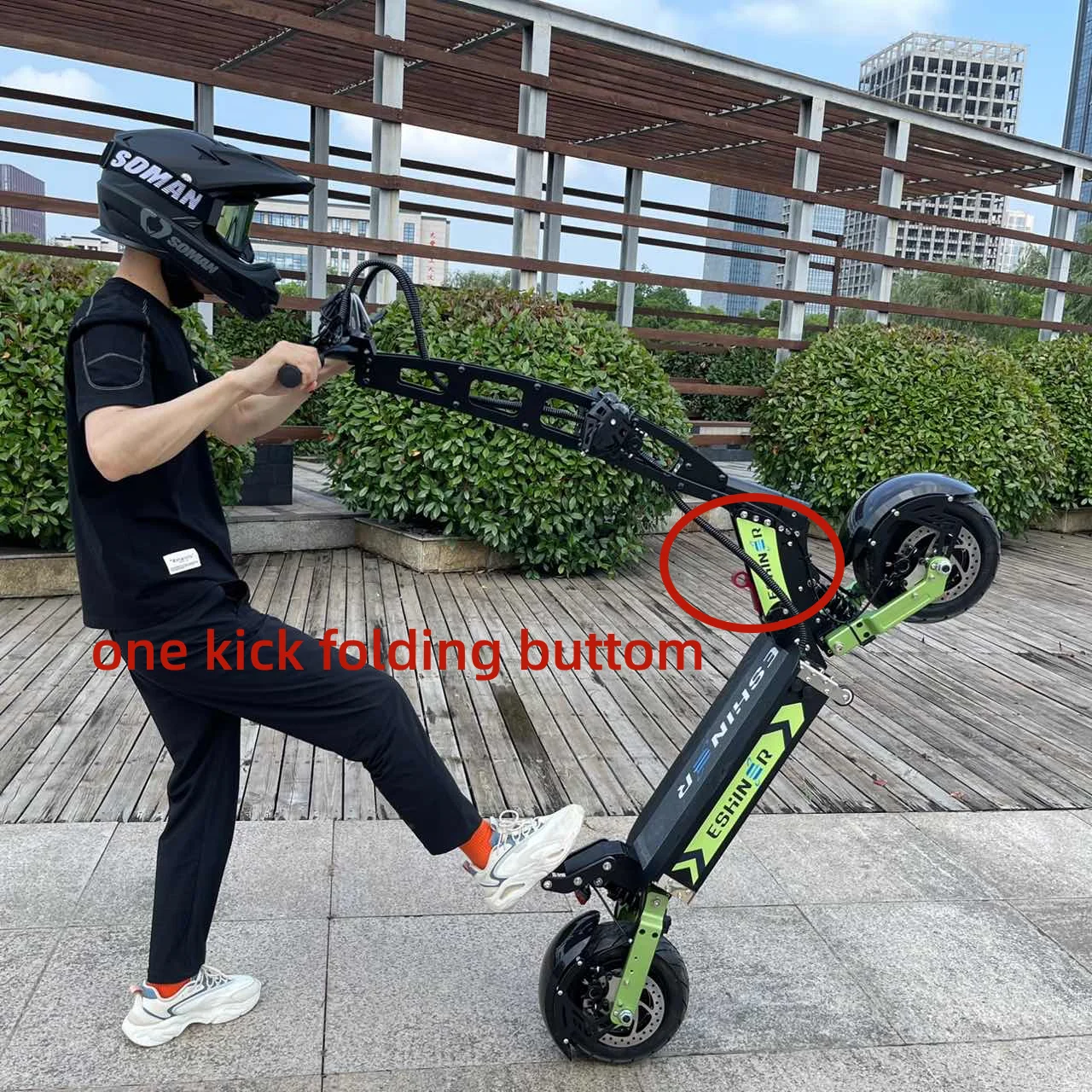 Hot Selling App Control EBS Brake Dual Motor 60V 6000W Fast Speed Electric Scooter with seat for adults